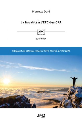 La fiscalité à  l'EFC des CPA, 22e édition