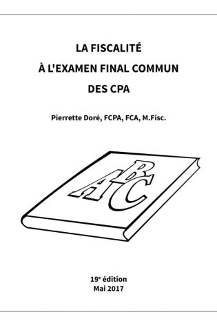 La fiscalité à  l'examen final commun des CPA – 19e édition