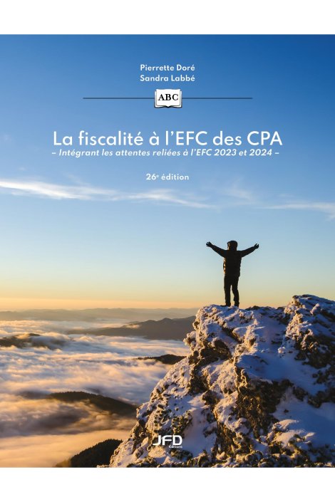 La fiscalité à l’EFC des CPA - 26e édition