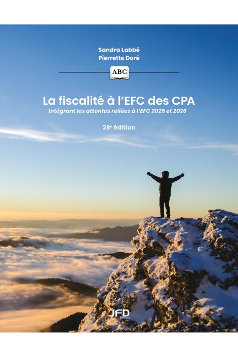 La fiscalité à l’EFC des CPA - 28e édition