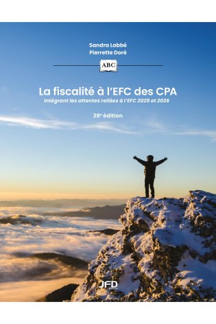 La fiscalité à l’EFC des CPA - 28e édition